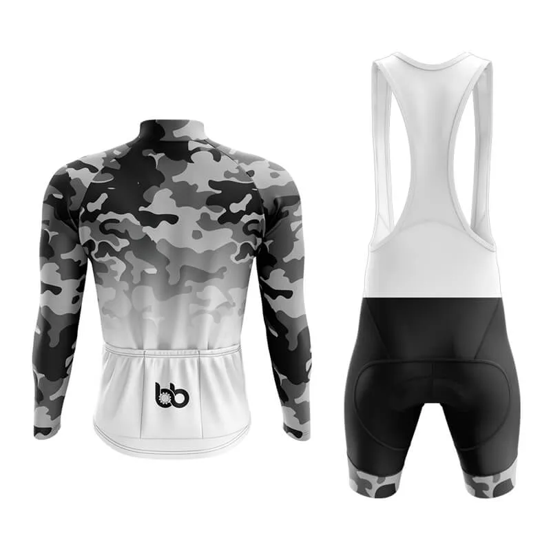 Camouflage Neck Aero Cycling Kit (V3) (Grey-White)