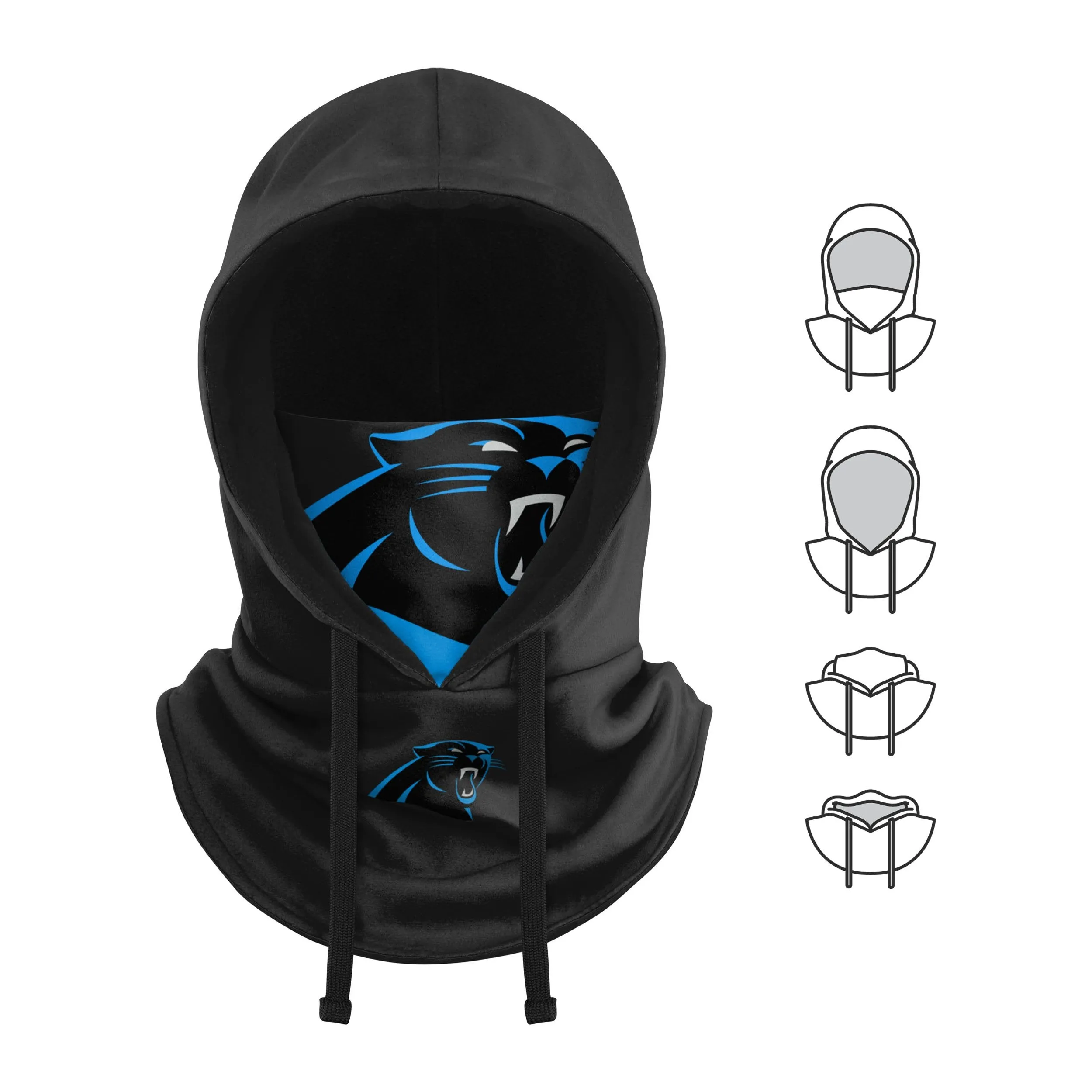 Carolina Panthers NFL Drawstring Hooded Gaiter -