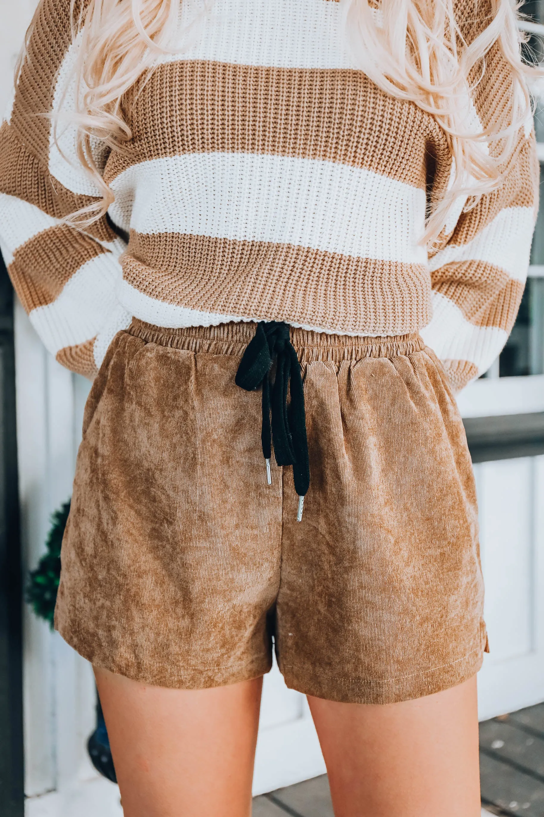 Castle Park Corduroy Shorts - Tan