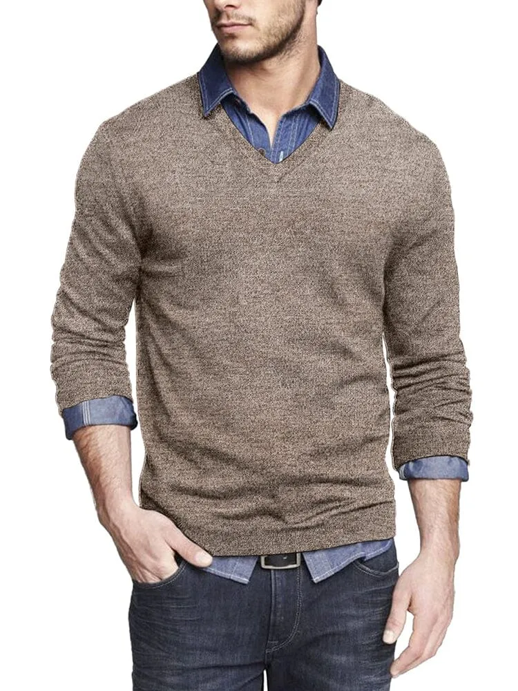 Casual Ribbed Knitted Pullover Sweater (US Only)