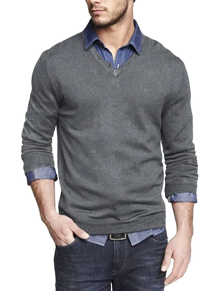 Casual Ribbed Knitted Pullover Sweater (US Only)