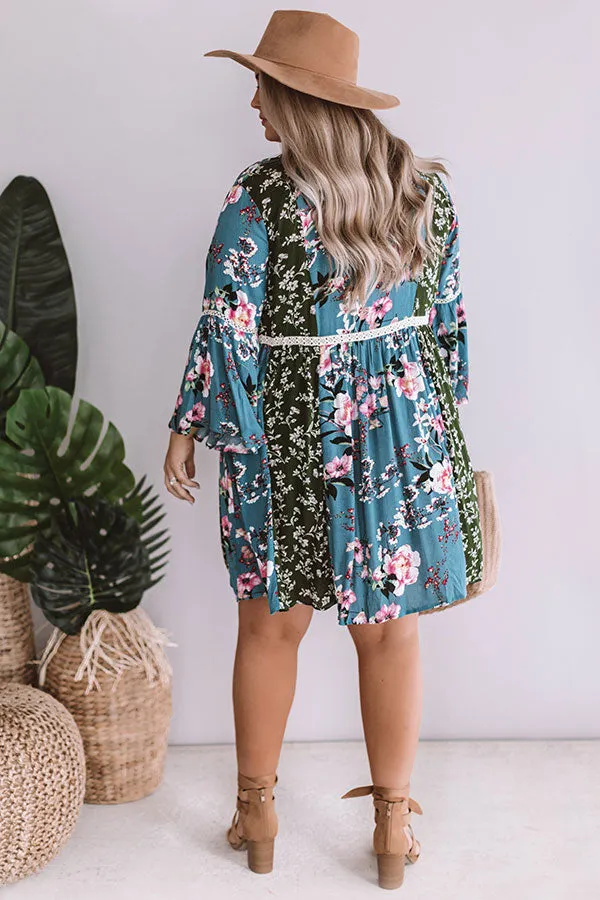 Chic Serendipity Floral Babydoll Dress  Curves