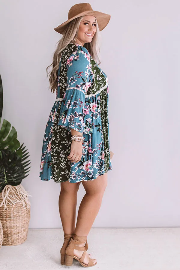 Chic Serendipity Floral Babydoll Dress  Curves