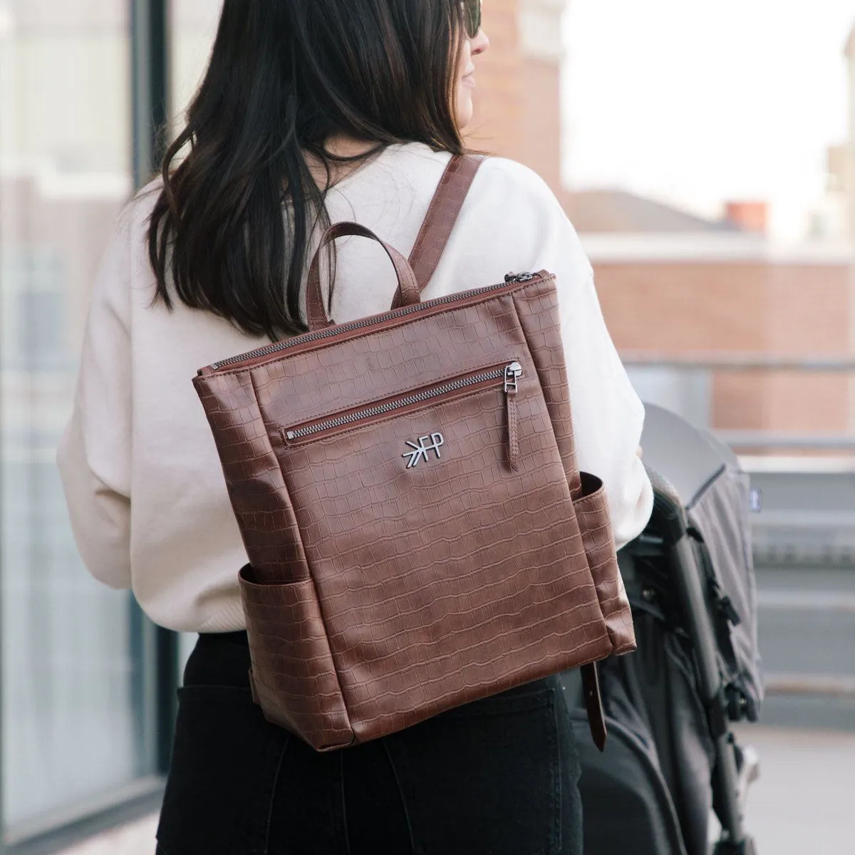 Chocolate Croc Mini Minimal Backpack