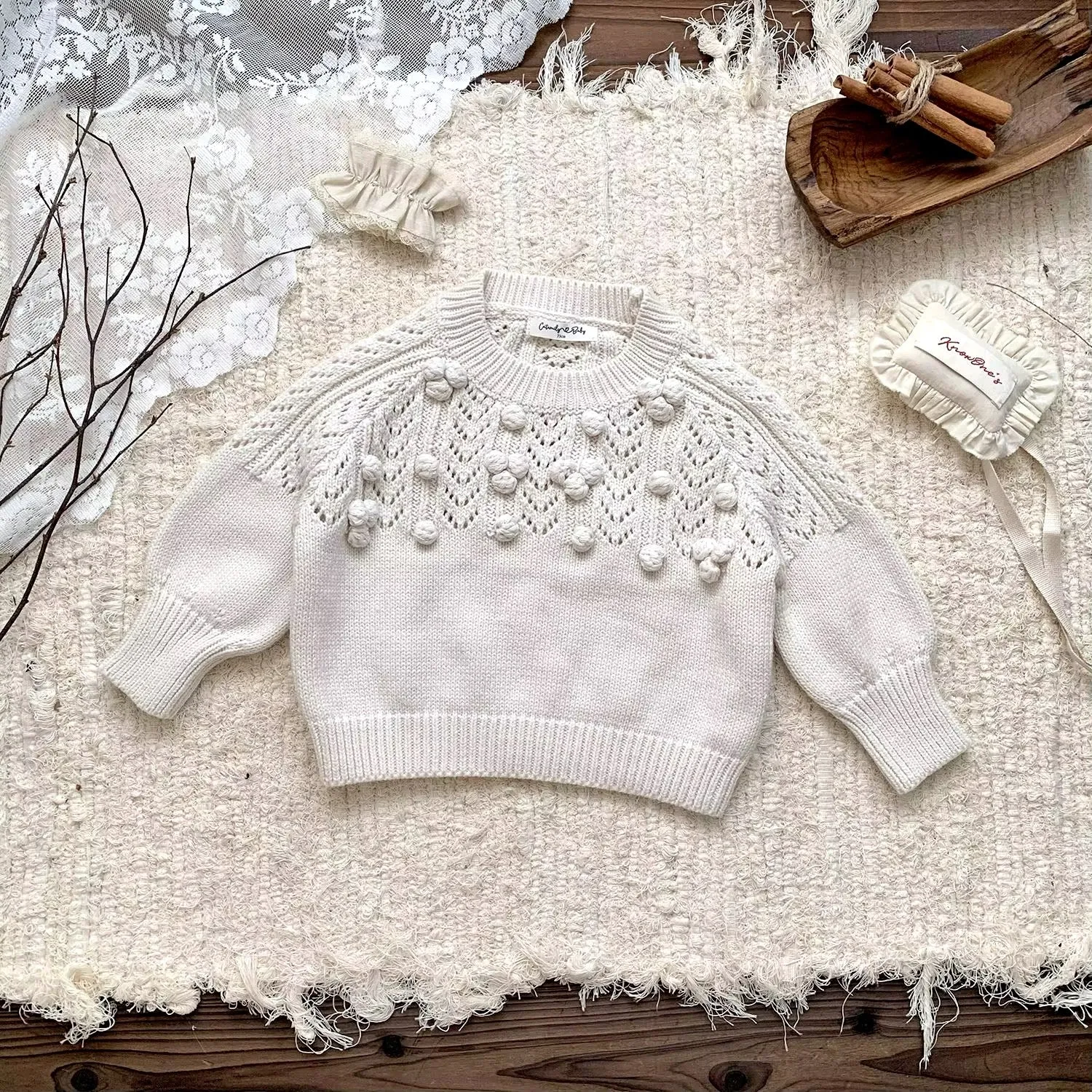 Chunky Textured Sweater - Milk