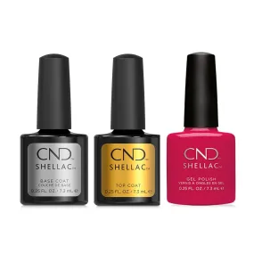 CND - Shellac Combo - Base, Top & Wildfire