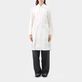 Comme des Garçons Tao Lace Trim Lab Coat