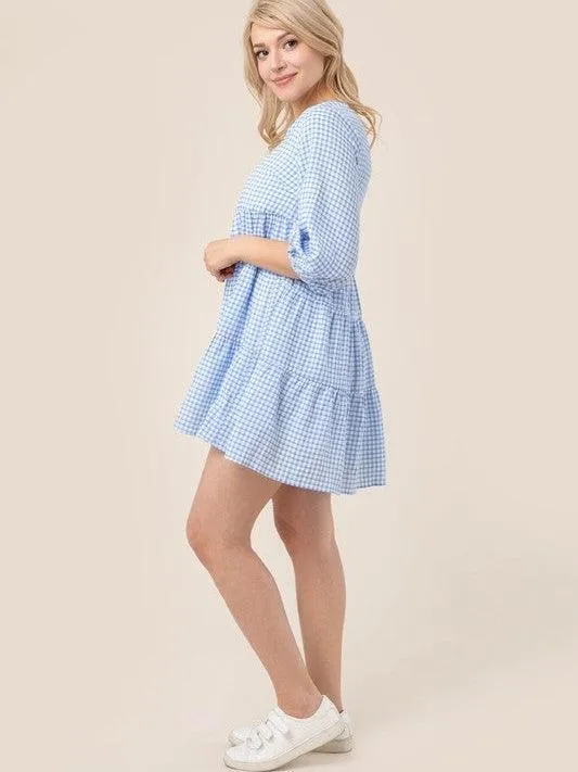 Country Girl Gone City Gingham Babydoll Dress | Sale Rack