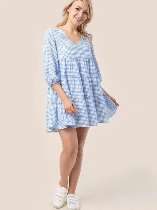 Country Girl Gone City Gingham Babydoll Dress | Sale Rack