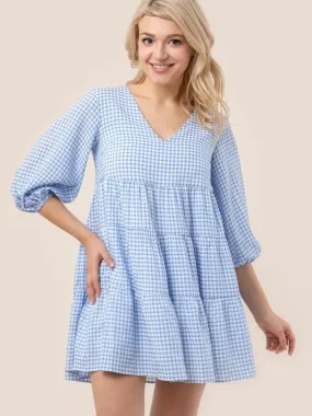 Country Girl Gone City Gingham Babydoll Dress | Sale Rack