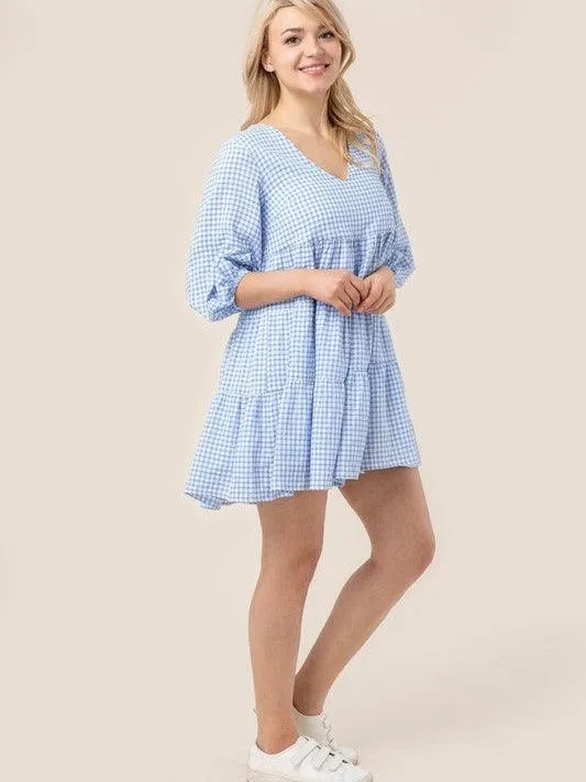 Country Girl Gone City Gingham Babydoll Dress | Sale Rack