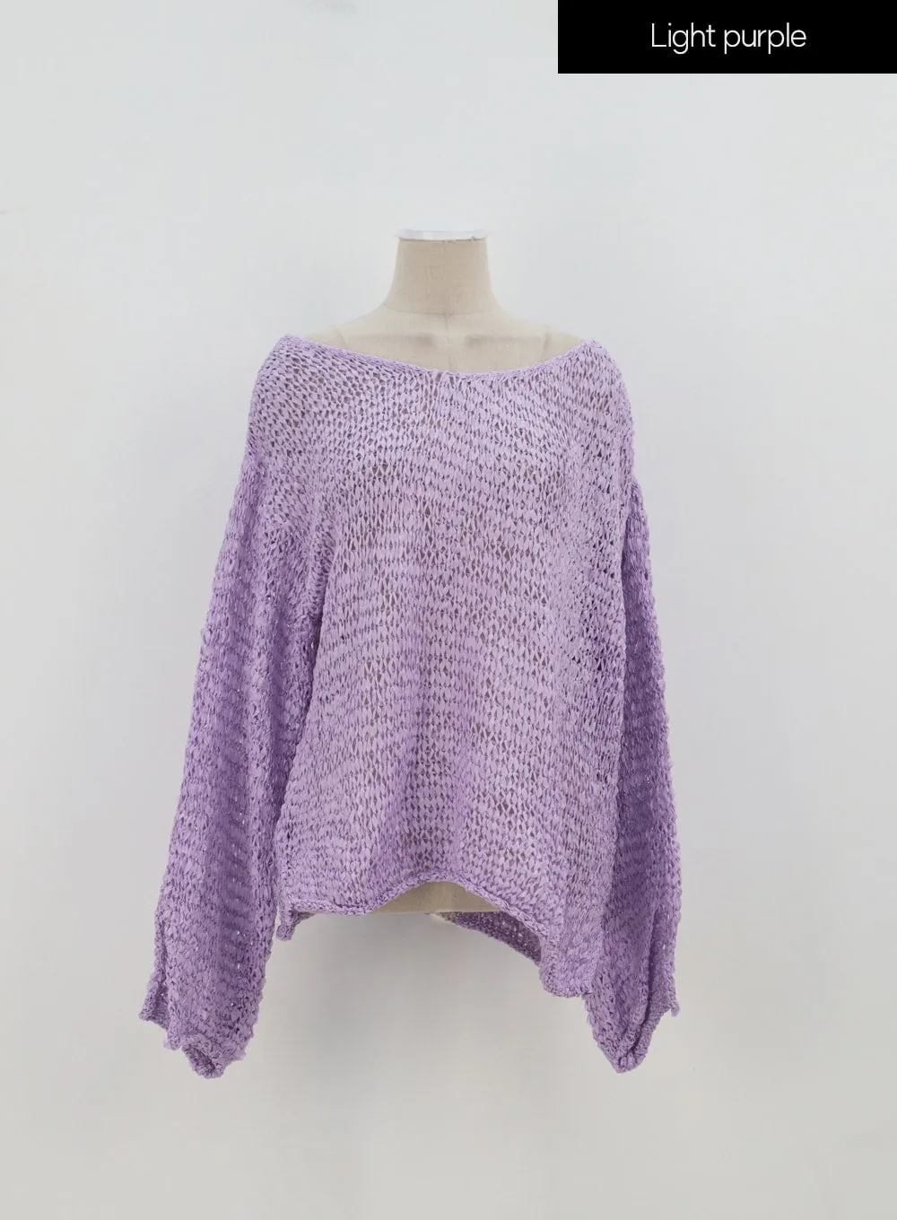 Cover-Up Mesh Sweater