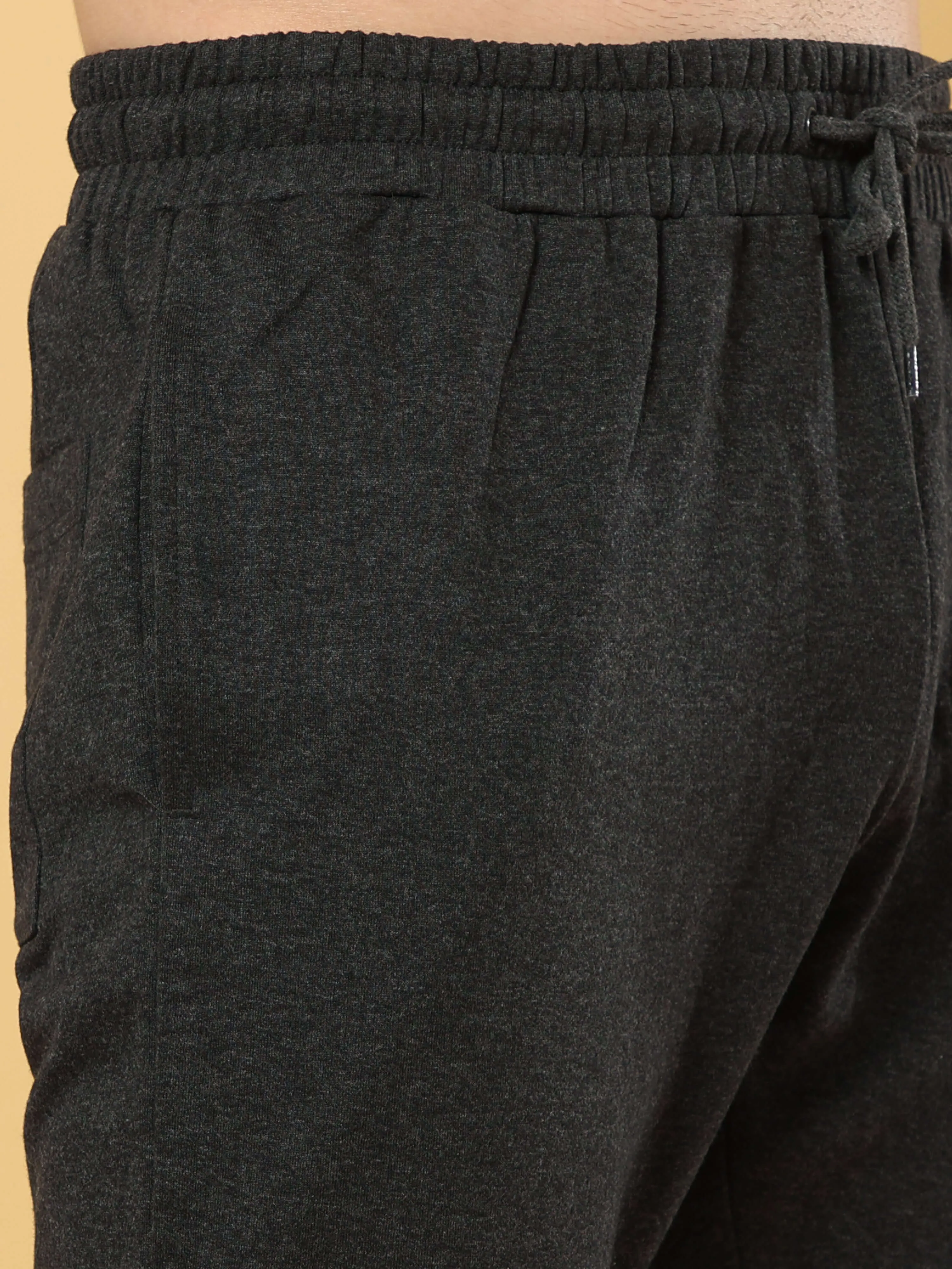 Dark Grey Joggers With  Adjustable Draw String