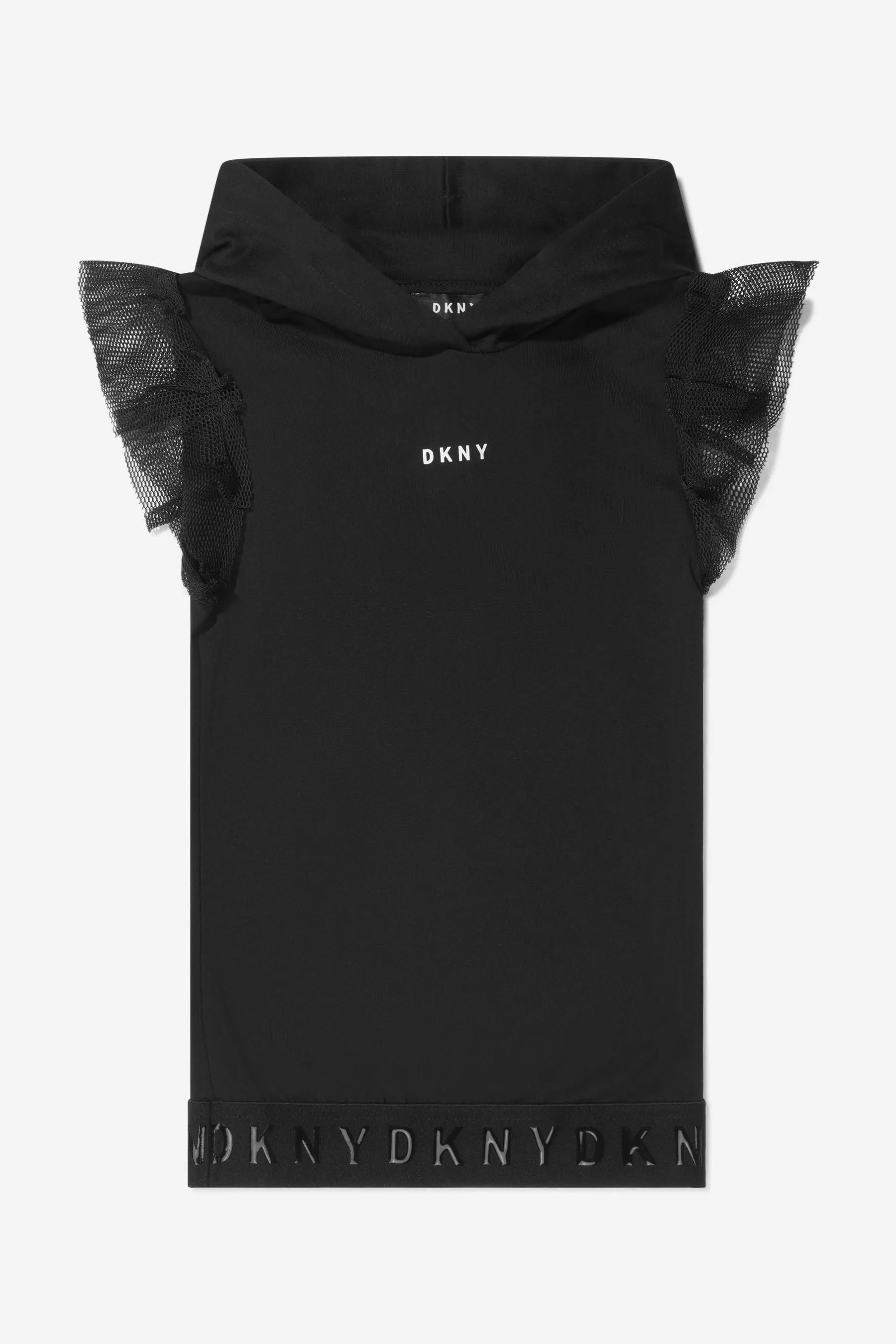 DKNY Girls Cotton Hooded Dress