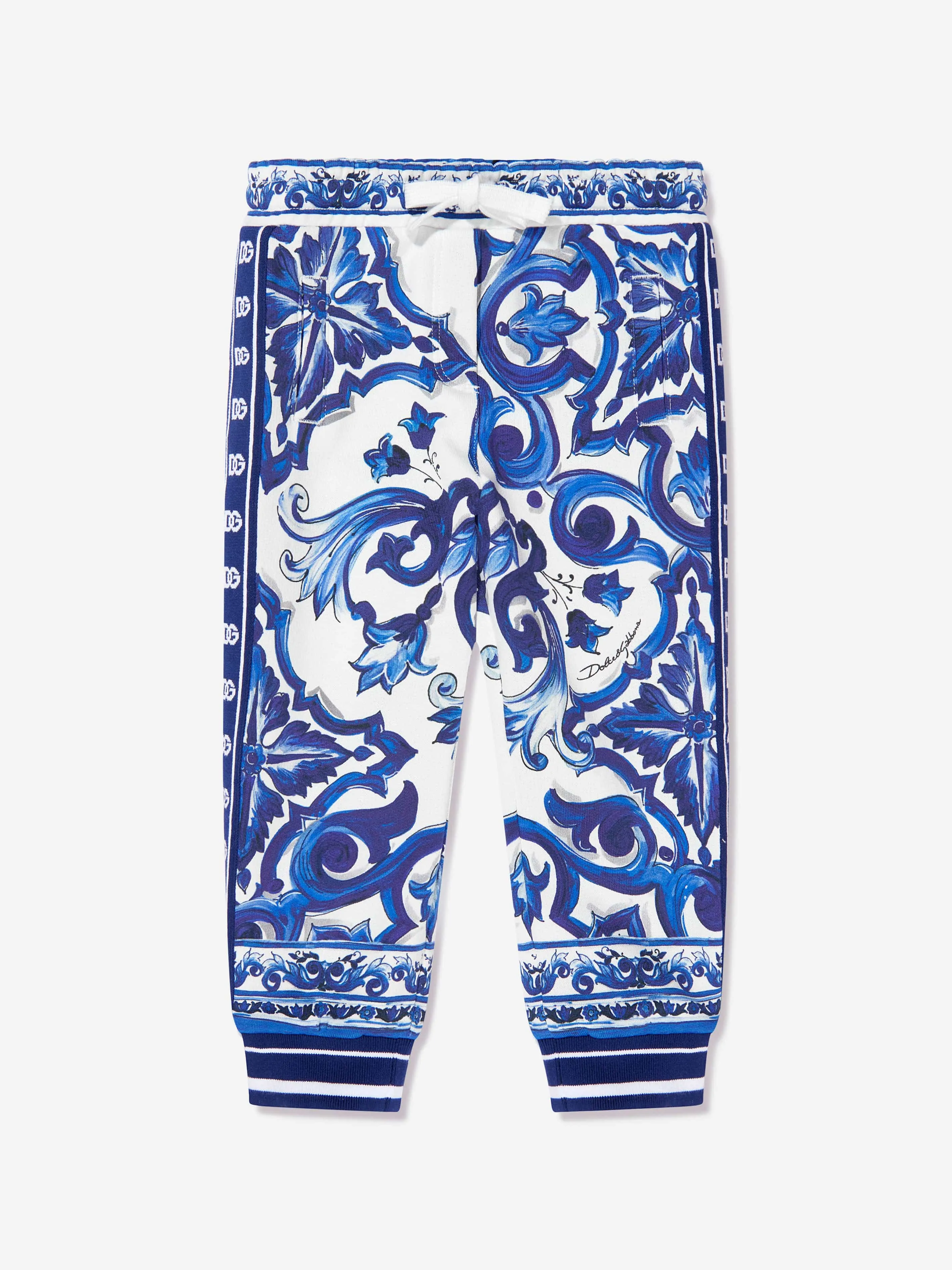 Dolce & Gabbana Baby Girls Majolica Print Joggers