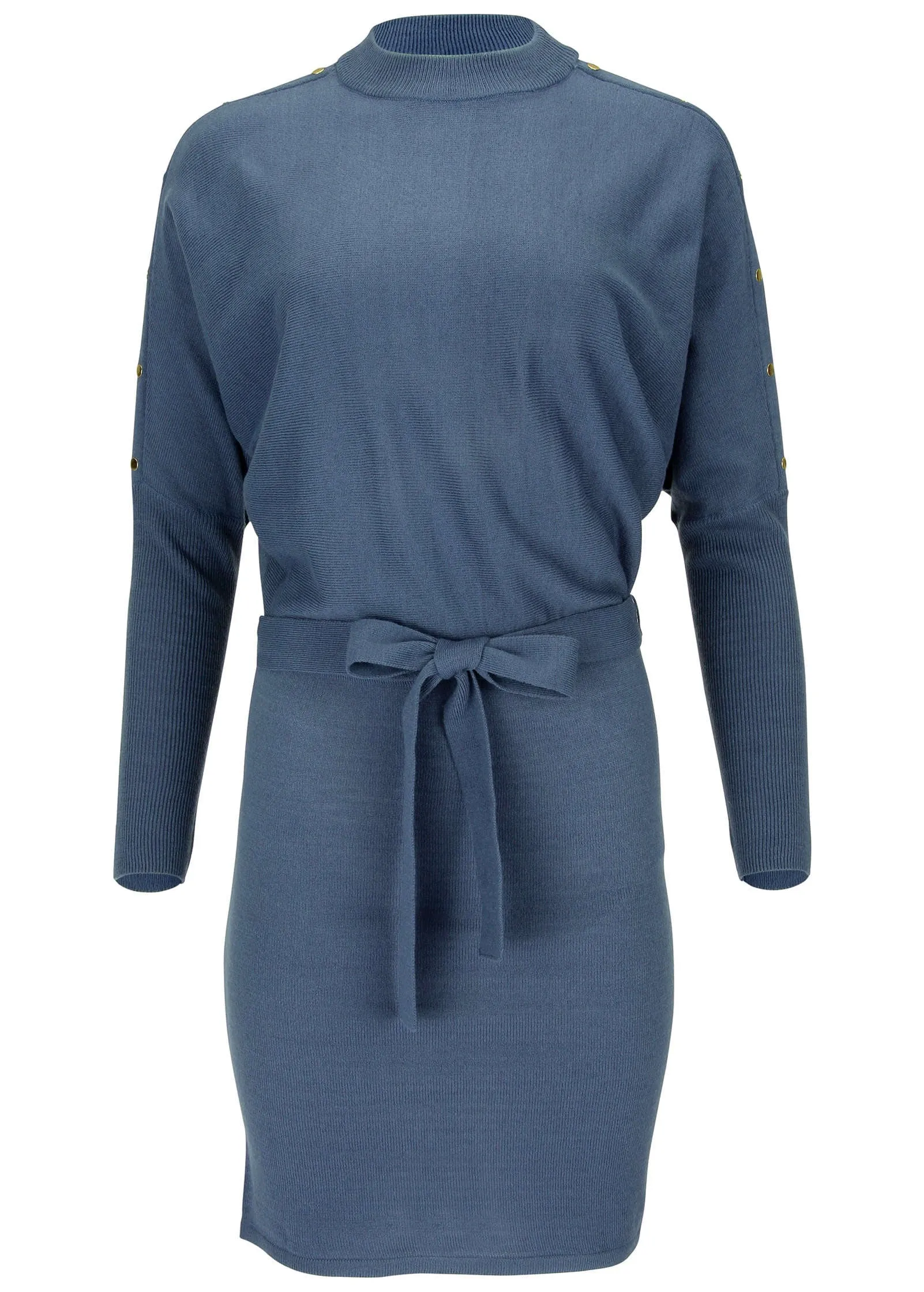 Dolman Sleeve Sweater Dress - Vintage Indigo