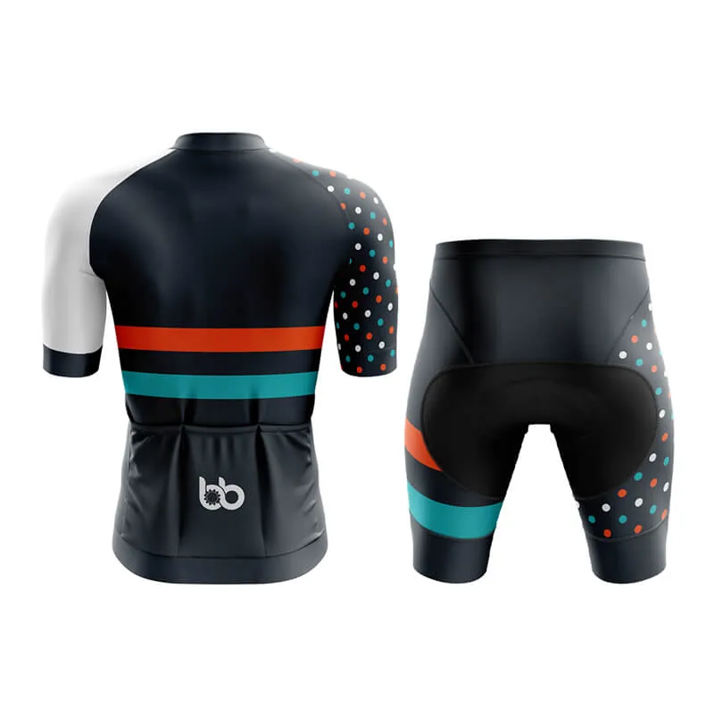 Dot and Stripe Aero Cycling Kit (Grey)