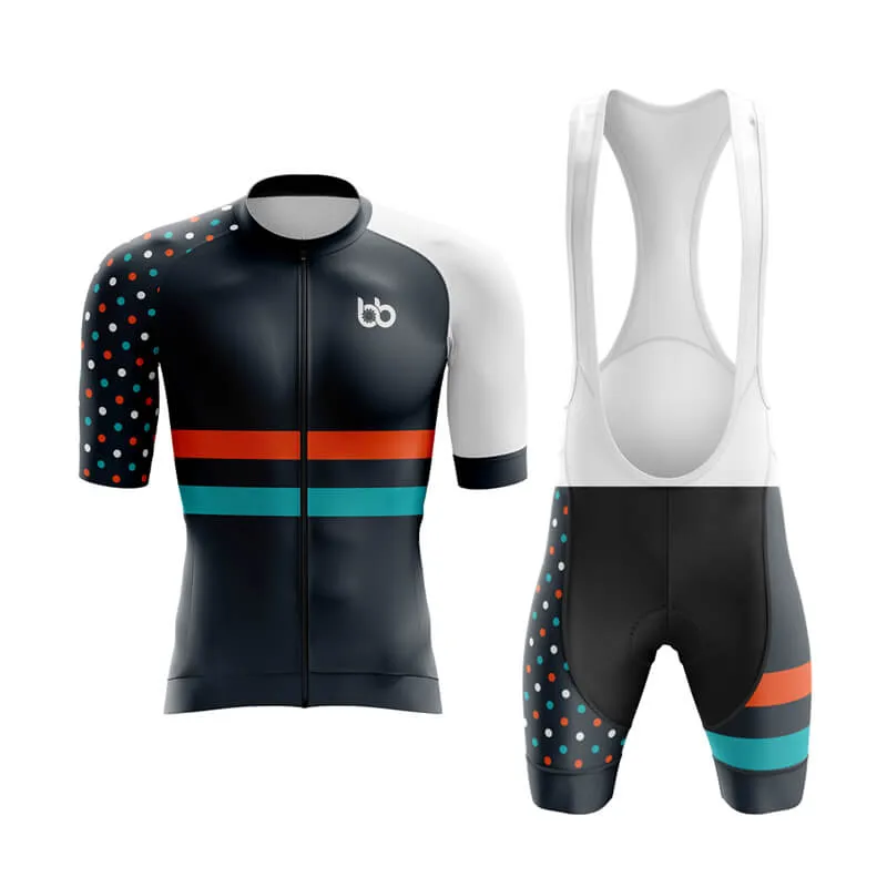 Dot and Stripe Aero Cycling Kit (Grey)