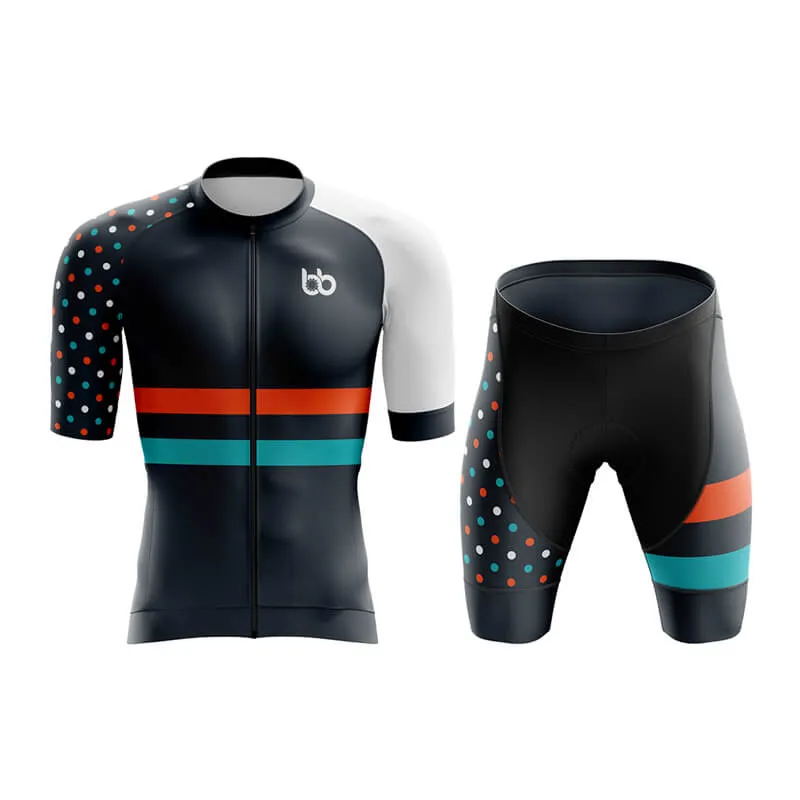 Dot and Stripe Aero Cycling Kit (Grey)