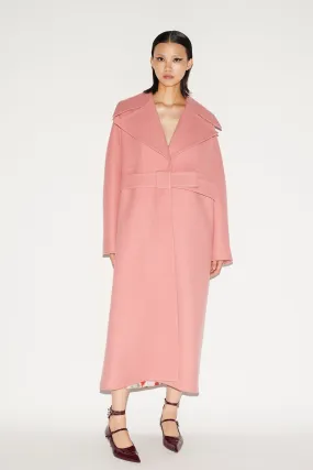 EDIE COAT PINK WOOL