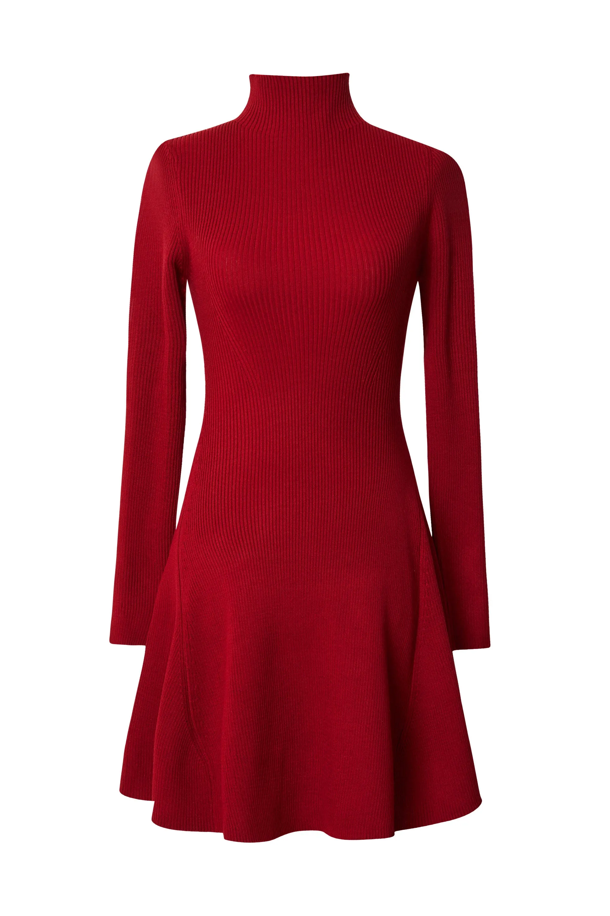 Ellen Wine Long Sleeve Sweater Dress