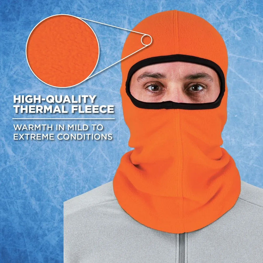 Ergodyne 16954 #6821 Orange Balaclava Face Mask - Fleece