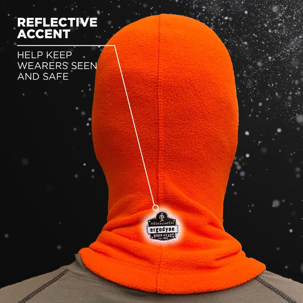 Ergodyne 16954 #6821 Orange Balaclava Face Mask - Fleece