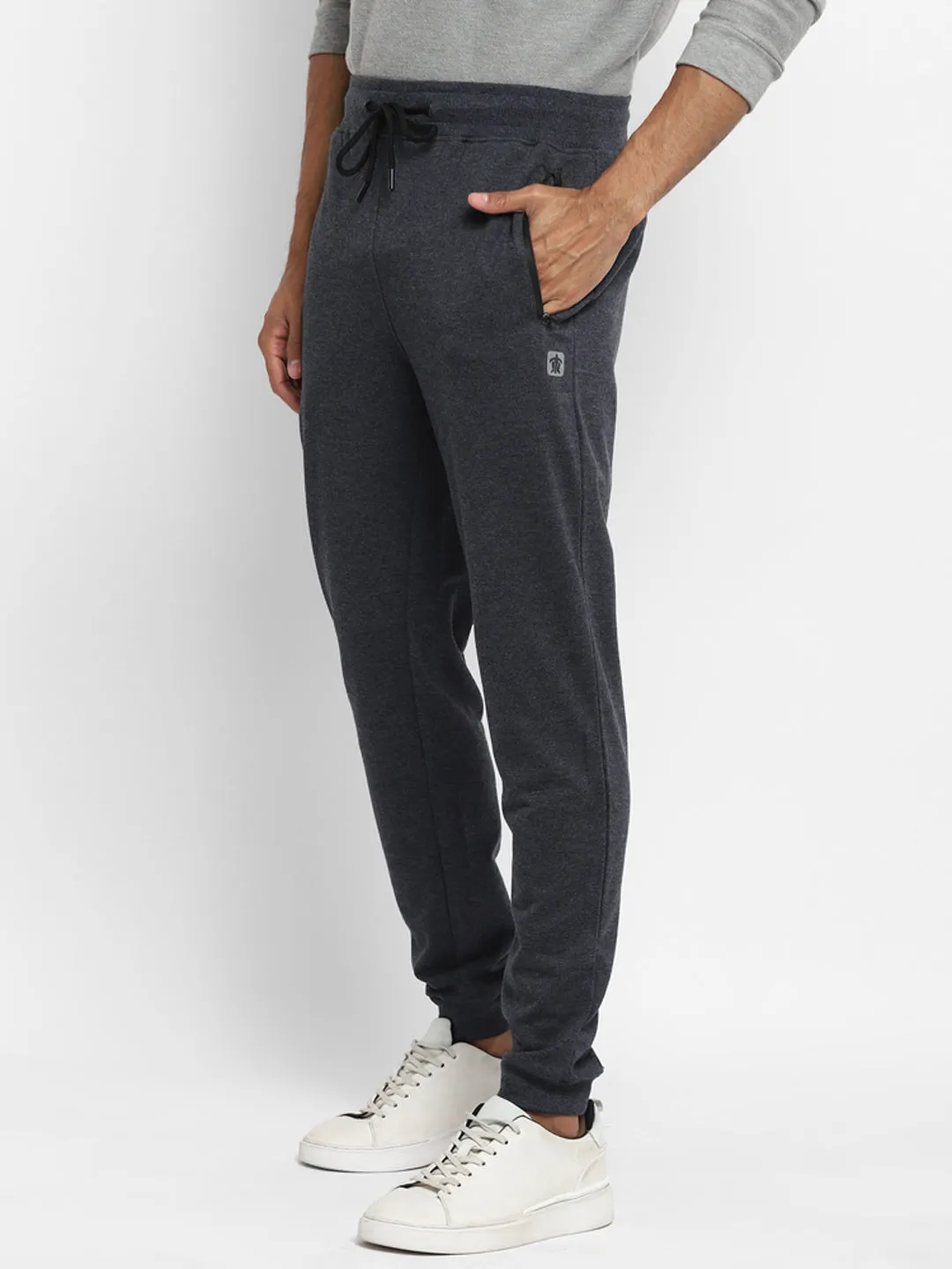 Essentials Charcoal Melange Solid Joggers