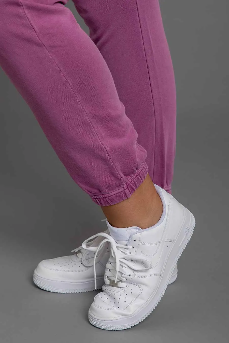 Everyday Track Pant - Mauve Washed