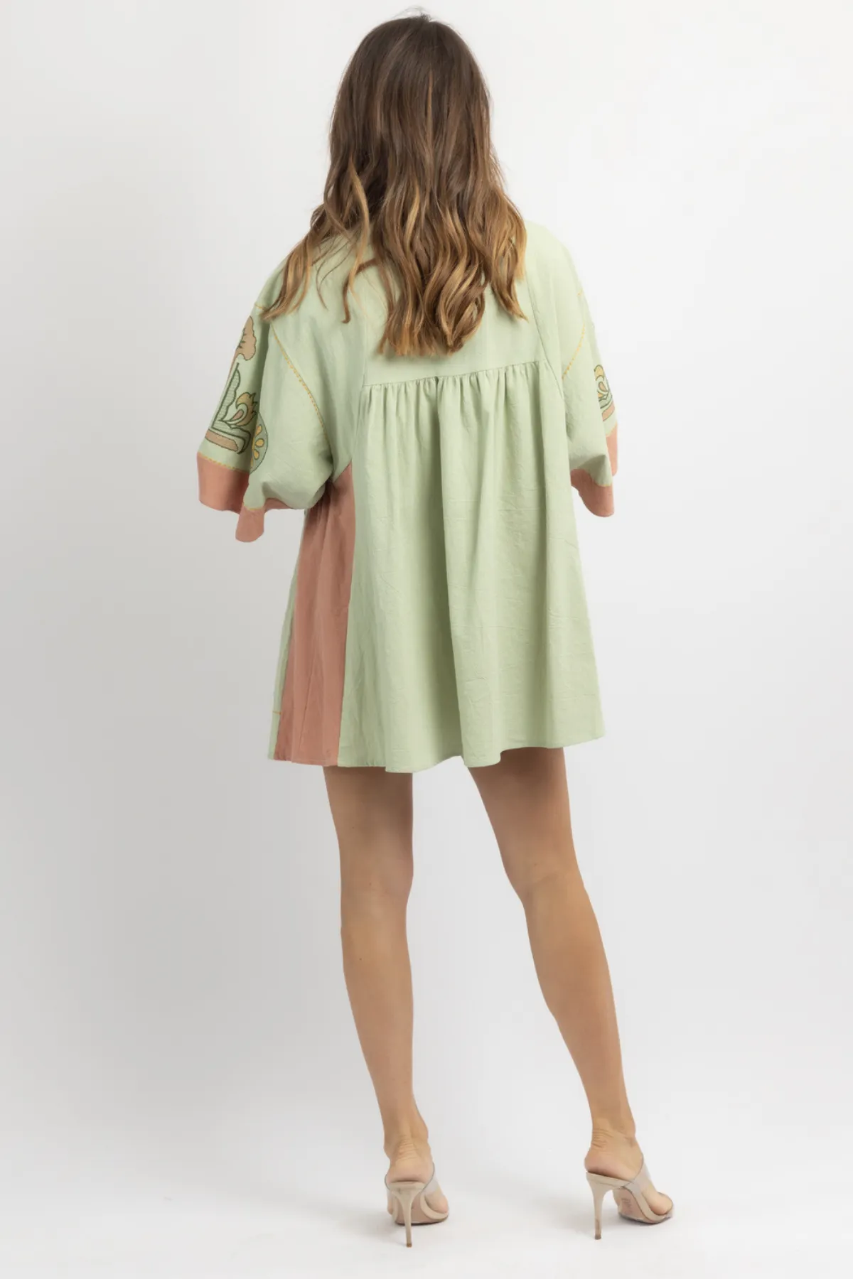 FAY MINT EMBROIDERED MINI DRESS *BACK IN STOCK*