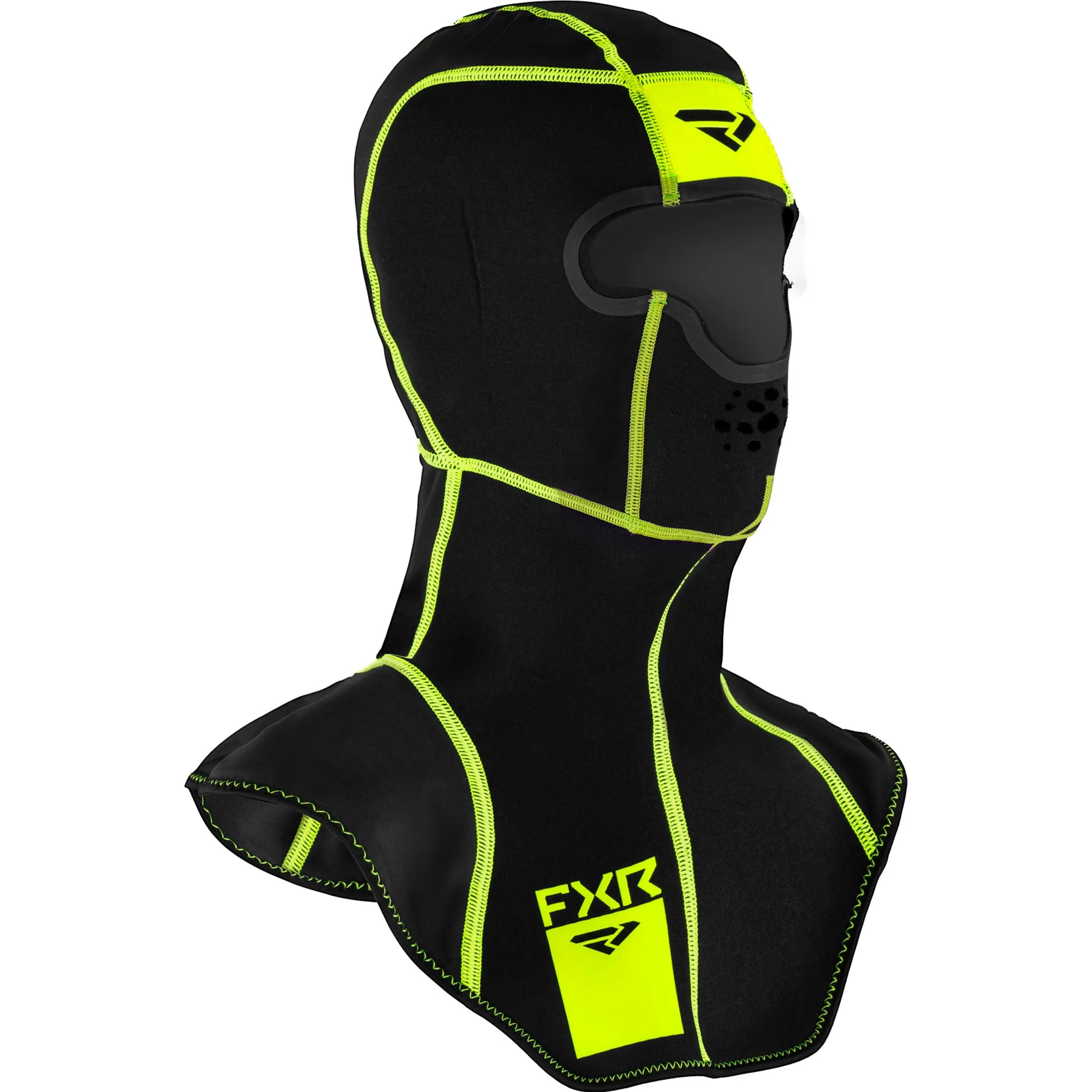 FXR 221659-1065-10 Black HiVis Cold-Stop X Balaclava 4-way Omni-Stretch Breathe-Box