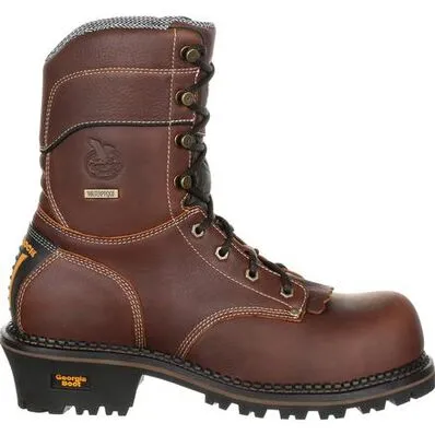 Georgia Boot AMP LT Logger Composite Toe Waterproof Work Boot