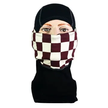 Goldtop Merino Wool Balaclava - Red & White