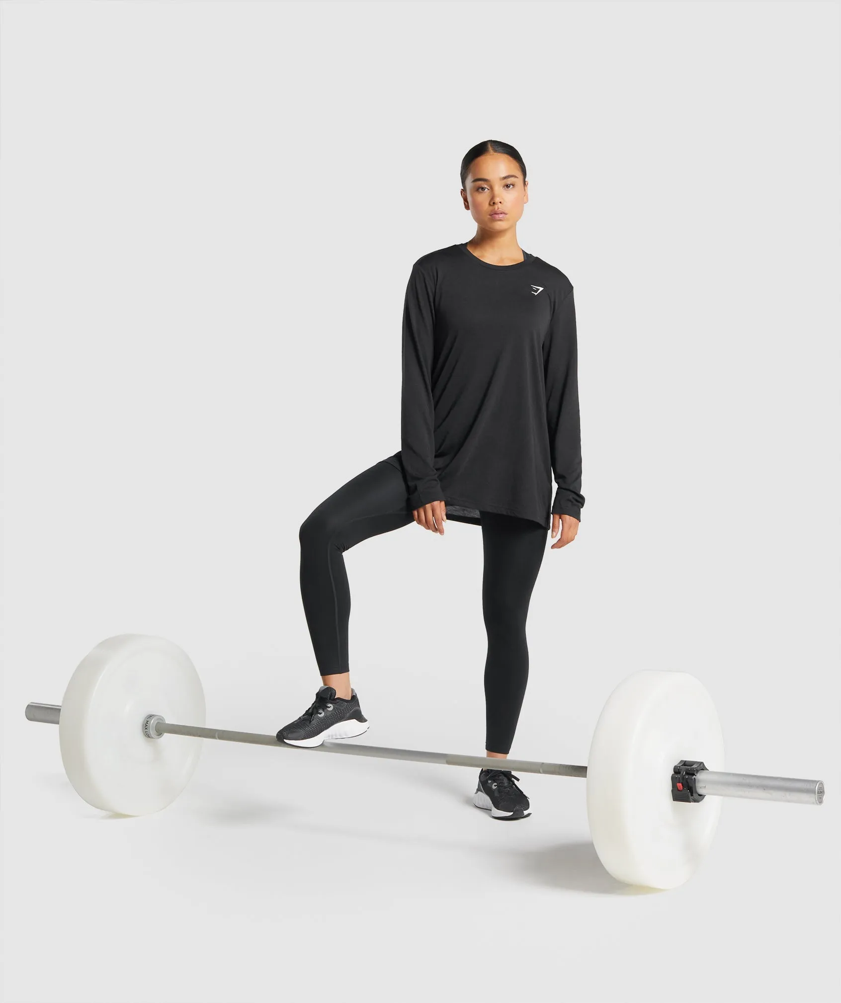 Gymshark Training Oversized Long Sleeve T-Shirt - Black