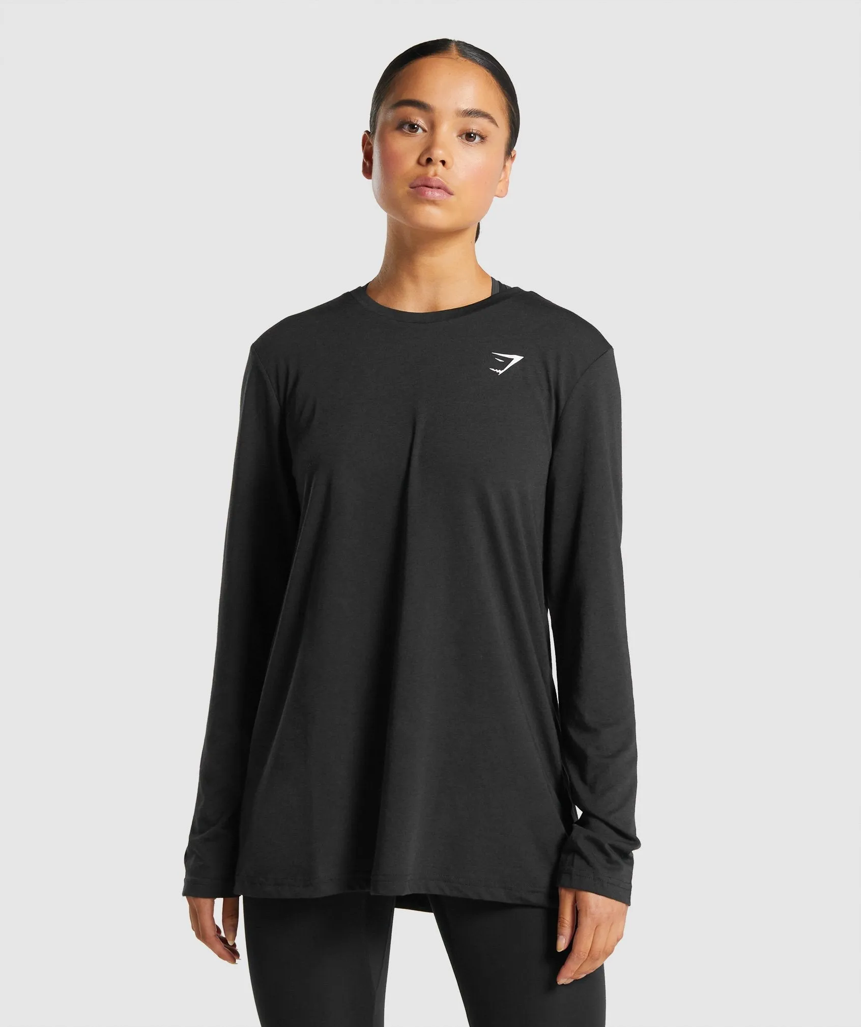 Gymshark Training Oversized Long Sleeve T-Shirt - Black