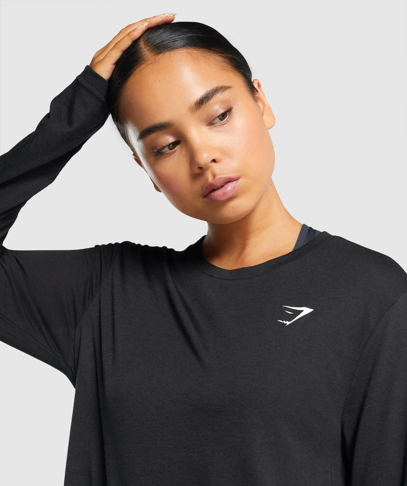 Gymshark Training Oversized Long Sleeve T-Shirt - Black