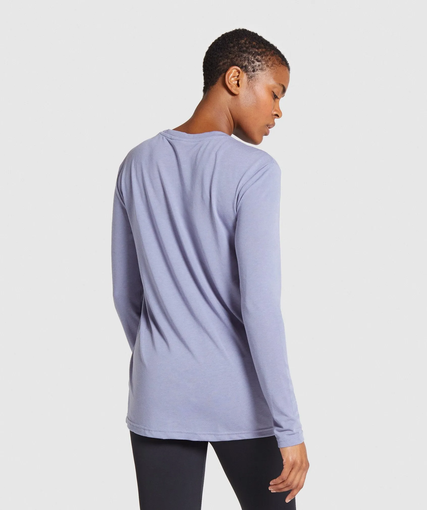 Gymshark Training Oversized Long Sleeve Tee - Light Blue