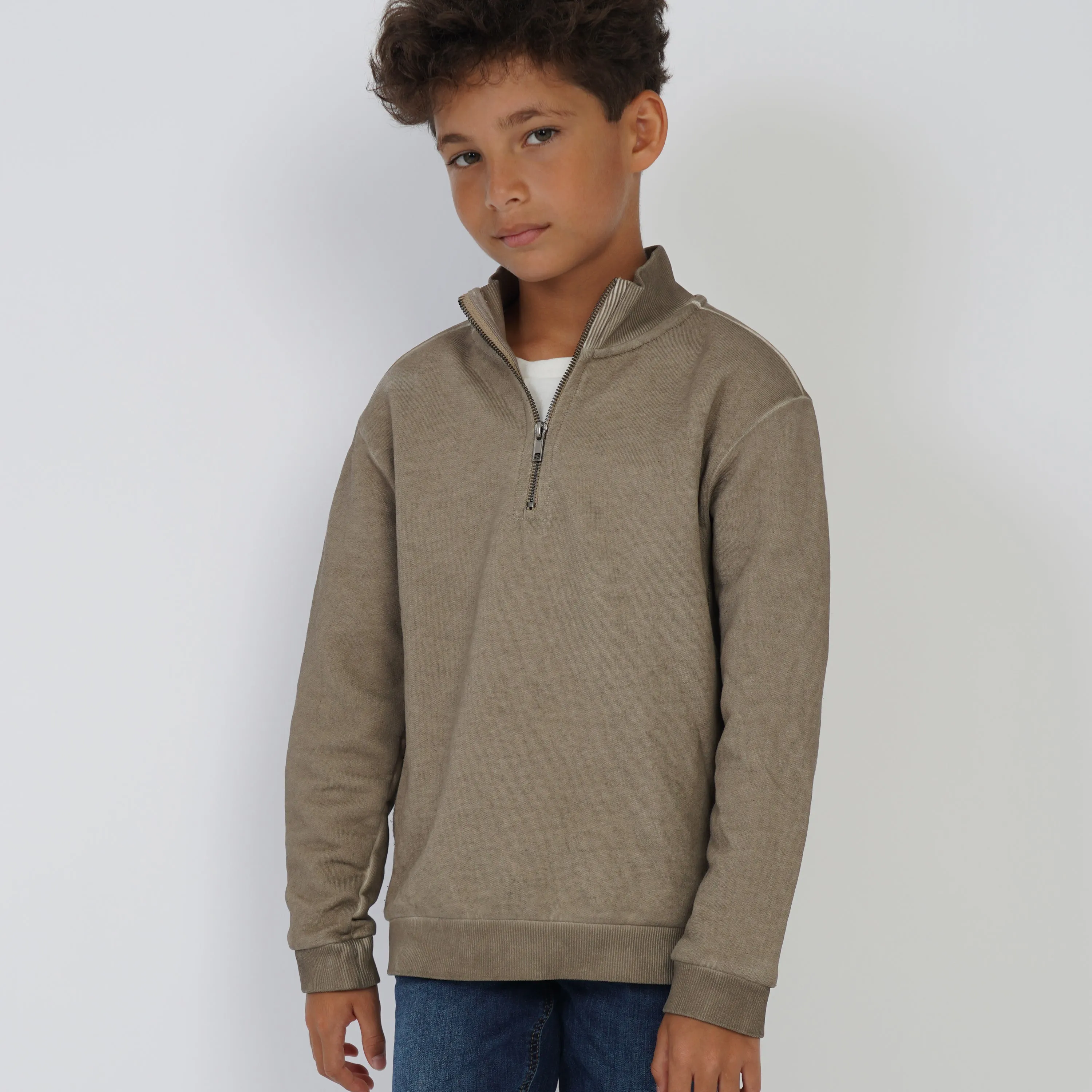 Half Zip Fleece Top