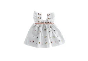 Hibiscus Linens, Baby Girls Dress, 6-9 Months