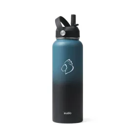 Insulated Water Bottle with 2 Lids | 40oz | Indigo Crush