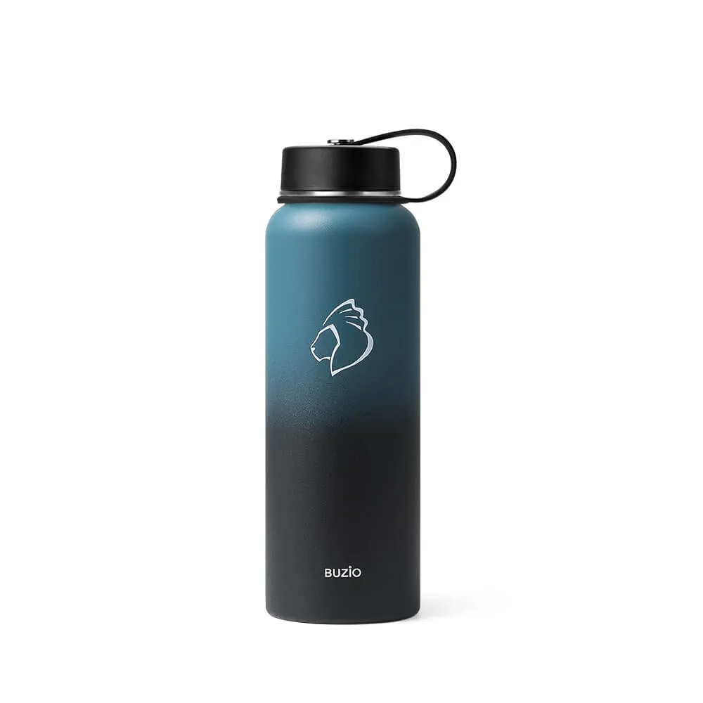 Insulated Water Bottle with 2 Lids | 40oz | Indigo Crush