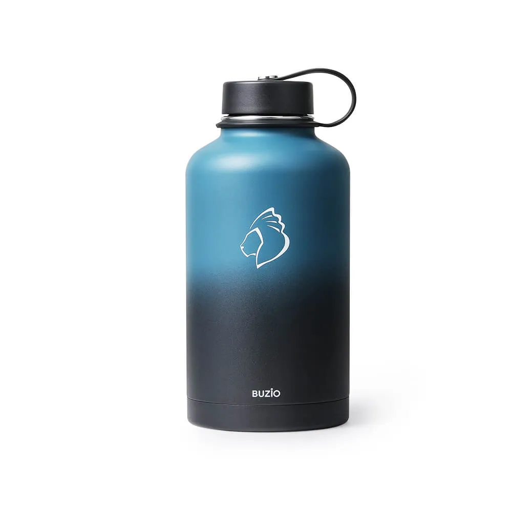 Insulated Water Bottle With 2 Lids | 64oz | Indigo Crush