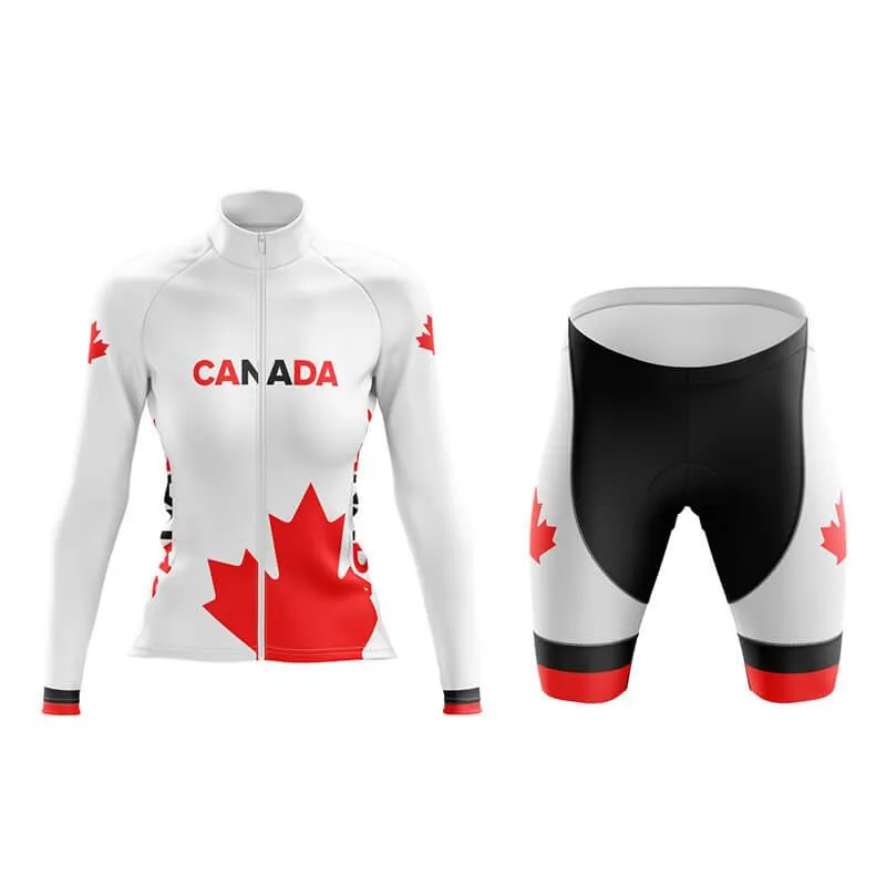 Invert Team Canada Aero Cycling Kit (White)