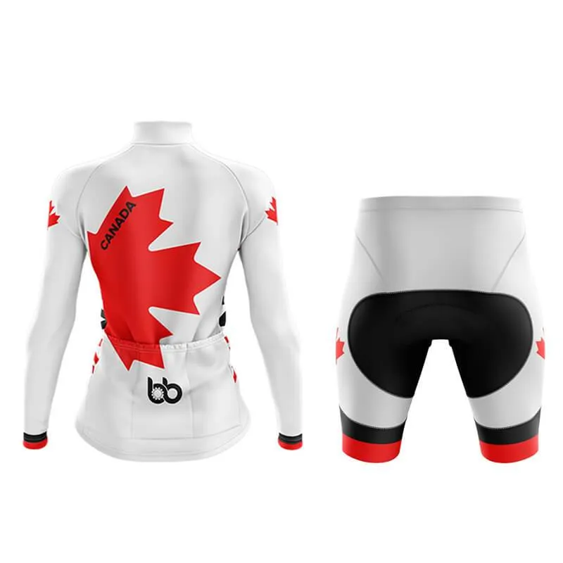 Invert Team Canada Aero Cycling Kit (White)