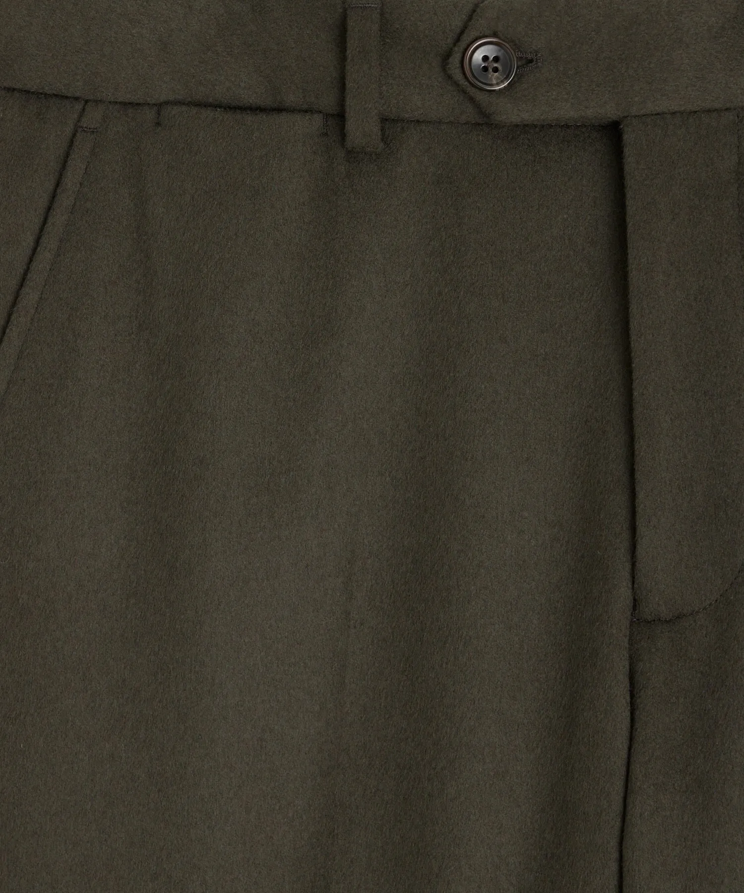 Italian Cashmere Sutton Trouser in Snyder Olive