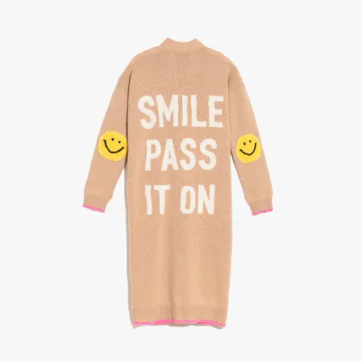 Kerri Rosenthal - Smile Pass It On Poppy's Super Long Cardigan in Ferris