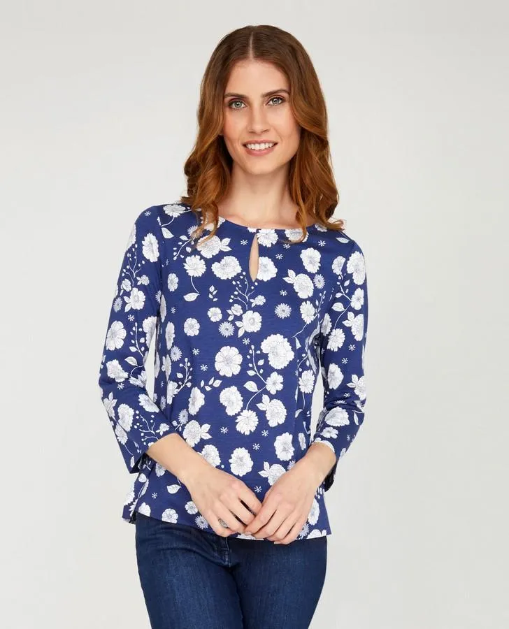 Keyhole Neck Garden Party Top