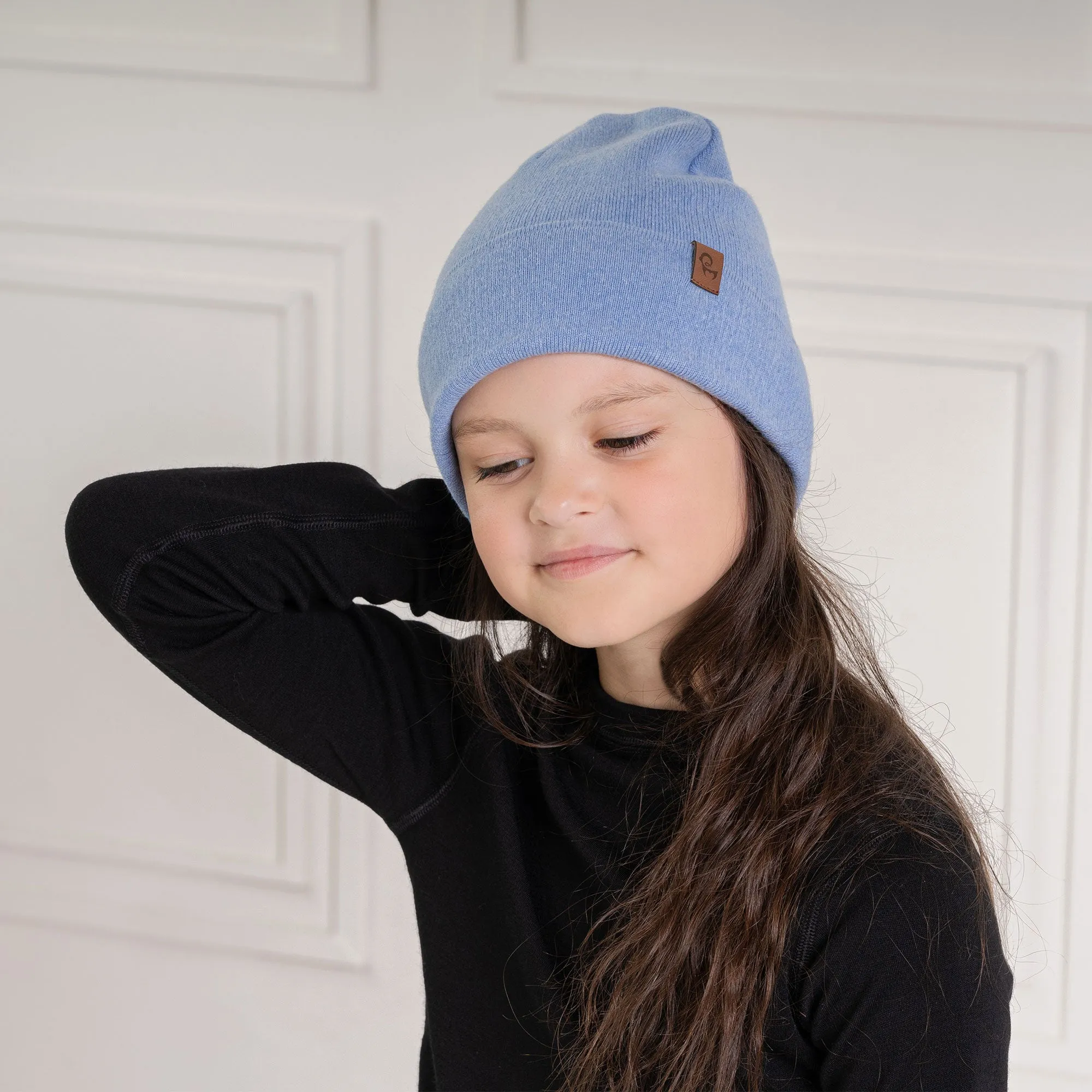 Kids' Knit Beanie Cashmere Blend