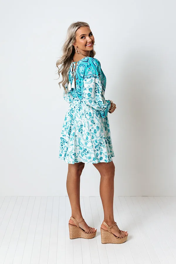 Laguna Sunshine Shift Dress In Turquoise