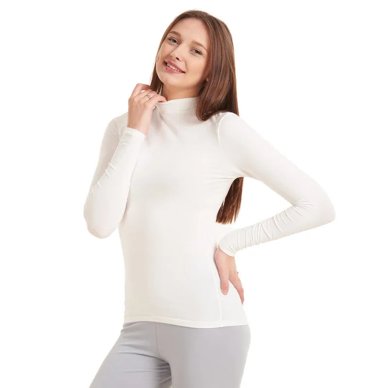 Long Sleeve High Neck Cotton for Women